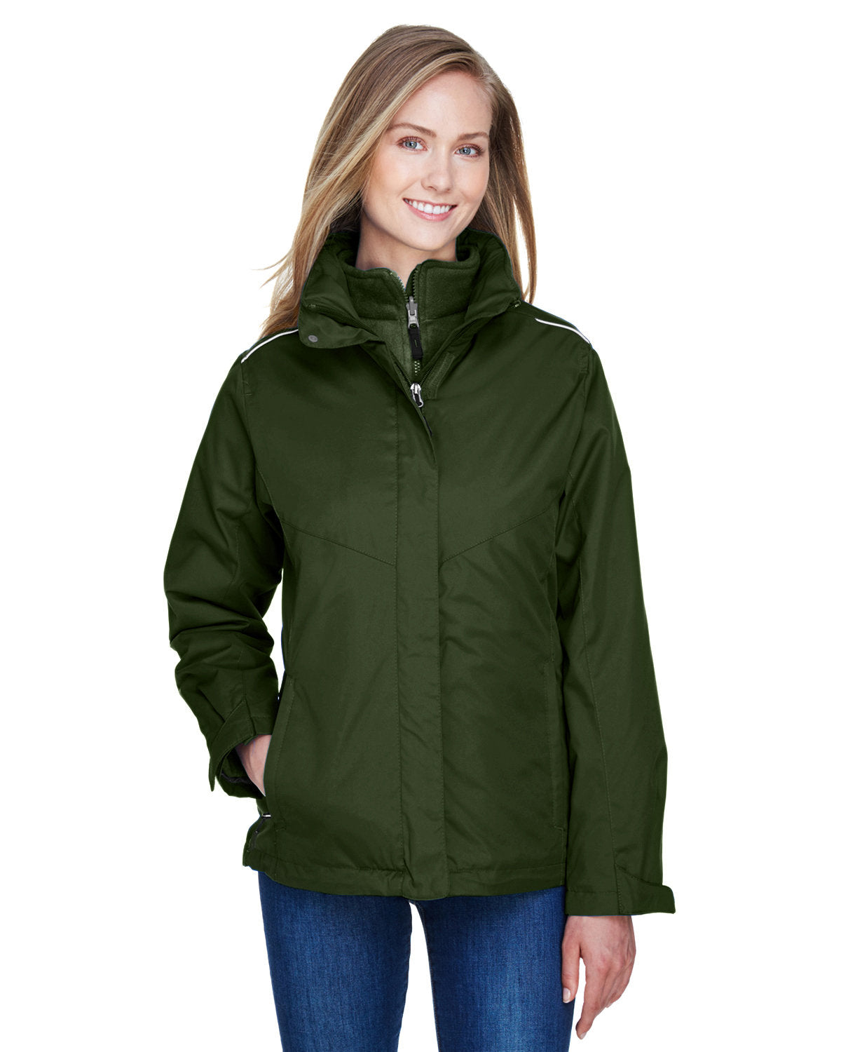 CORE 365 Ladies' Region 3-in-1 Jacket with Fleece Liner