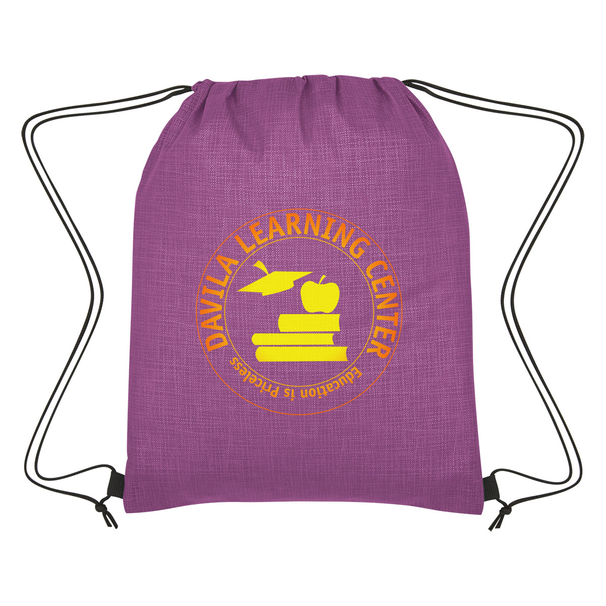 Crosshatch Non-woven Drawstring Bag