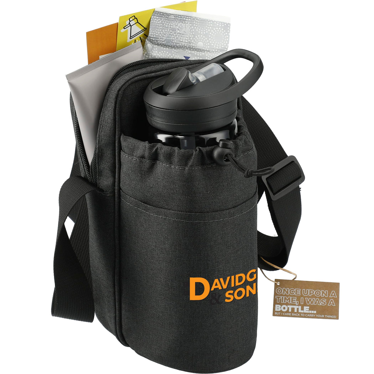 Traver RPET Adjustable Bottle Sling Cooler w/Pouch