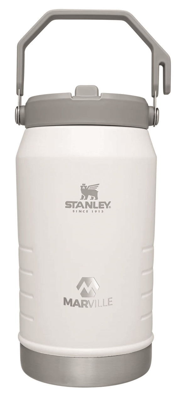 Stanley® IceFlow 64oz Flip Straw Jug, white - Etched