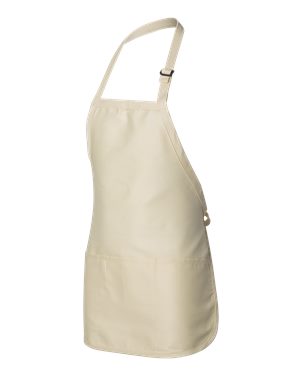 000509 Q-Tees Full-Length Apron w/Pouch Pocket