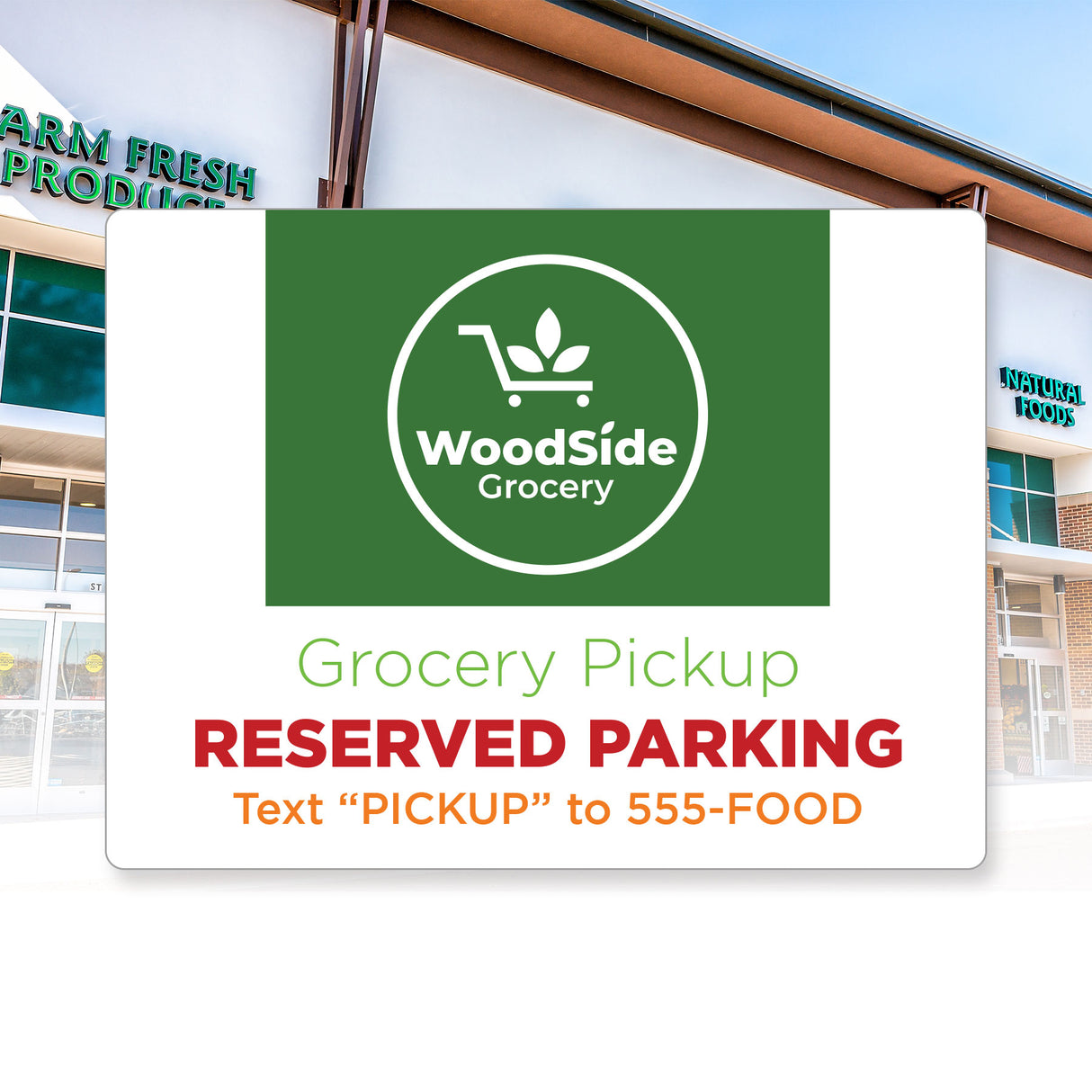 18"h x 24"w Custom Aluminum Sign