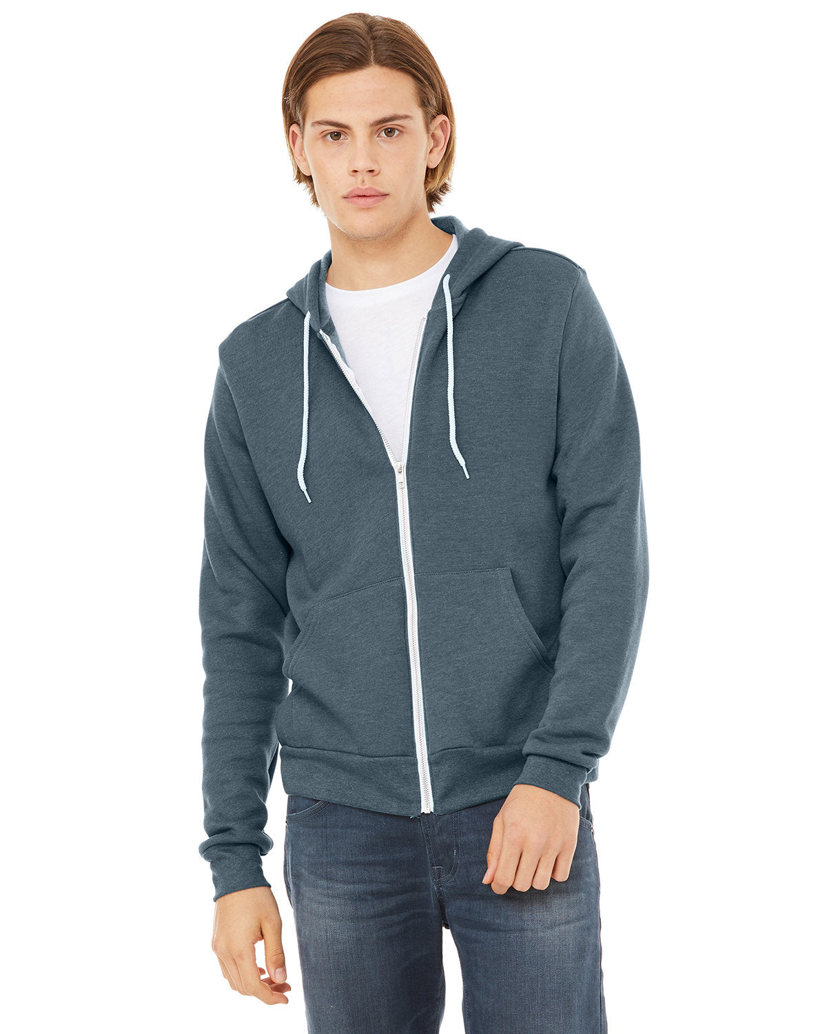 BELLA+CANVAS Unisex Sponge Fleece Full-Zip Hooded Sweatshirt