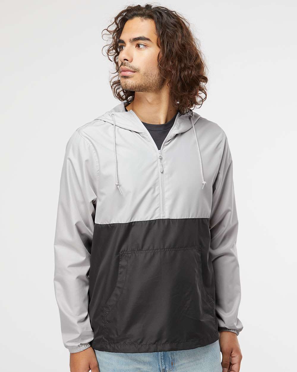 Independent Trading Co Unisex Lightweight Quarter-Zip Windbreaker Pullover Jacket