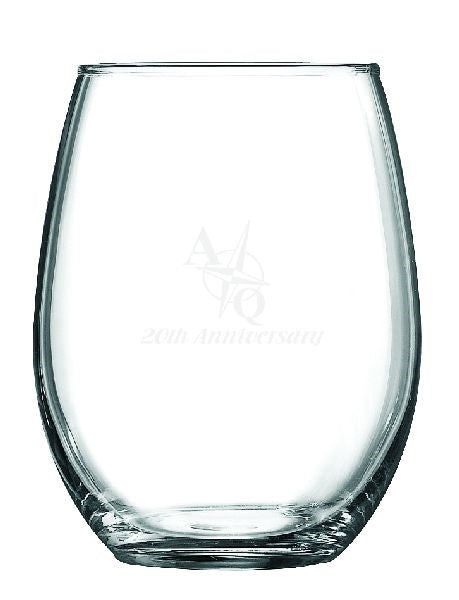 ~Veranda 15oz stemless wine S/4 in a Midnight box