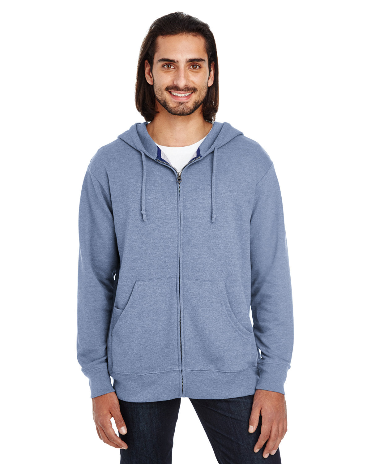 THREADFAST Unisex Triblend French Terry Full-Zip