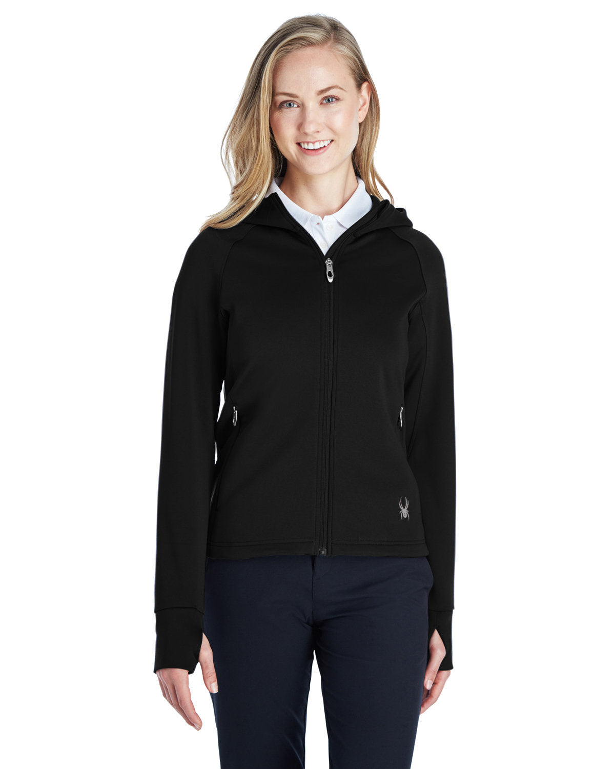 SPYDER Ladies' Hayer Full-Zip Hooded Fleece Jacket