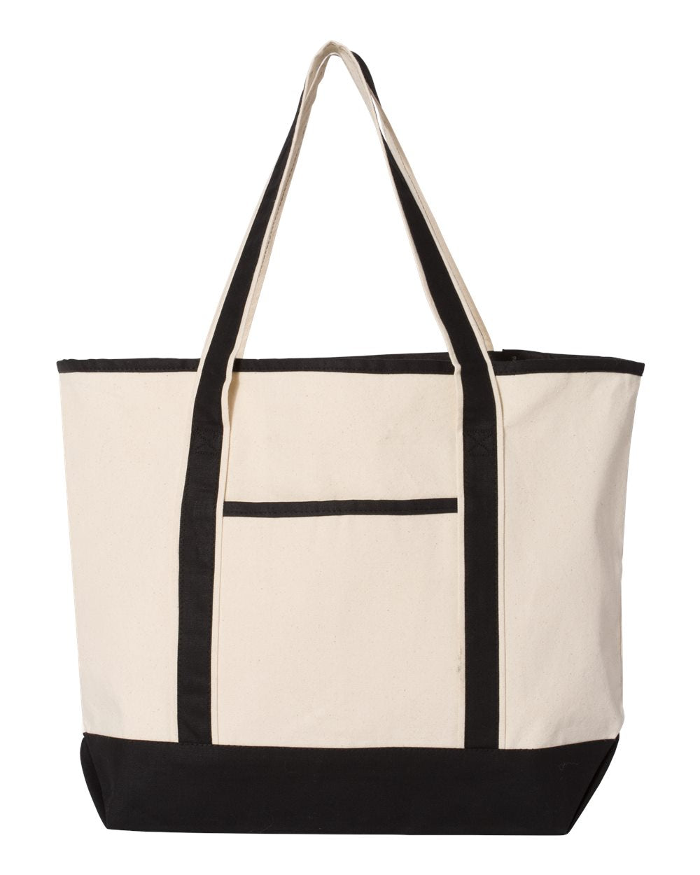 Q-Tees 34.6L Large Canvas Deluxe Tote Bag