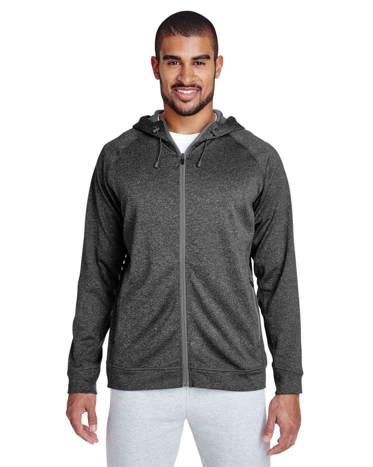 Team 365 Men's Excel Mélange Performance Fleece Jacket