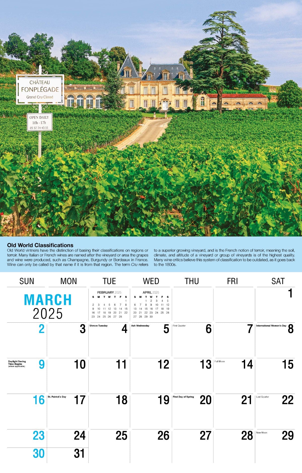 Galleria Wall Calendar 2025 Vintages