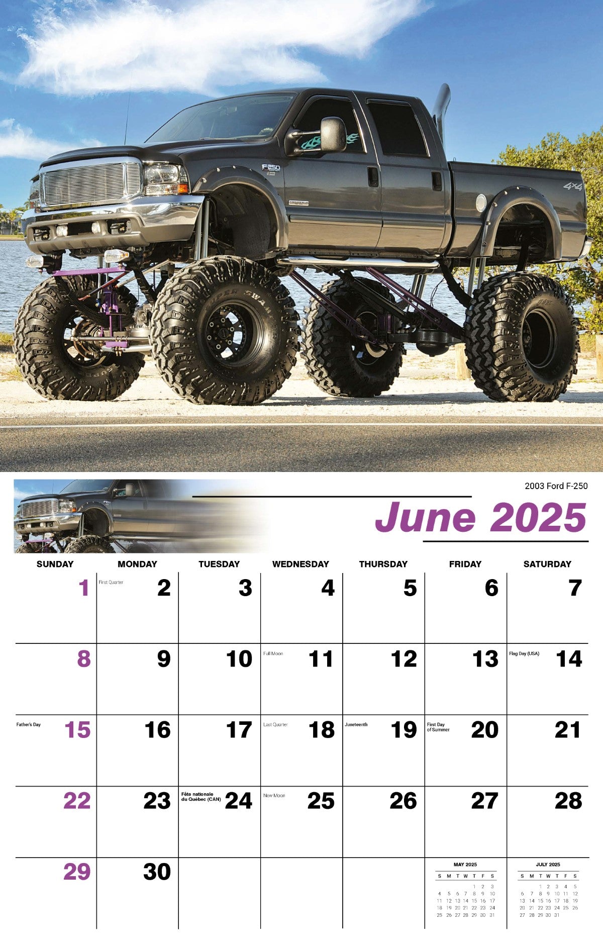 Galleria Wall Calendar 2025 Pumped Up Pickups