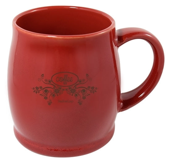 Umea 16oz reactive red mug in Ripple gift box