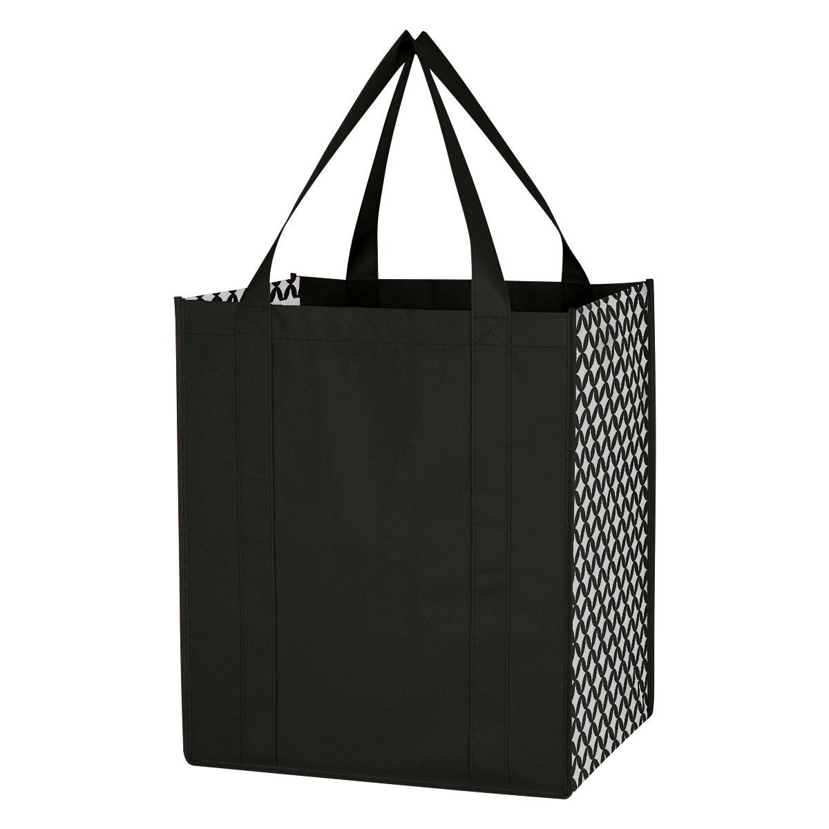 000543 Non-woven Curved Diamond Tote Bag