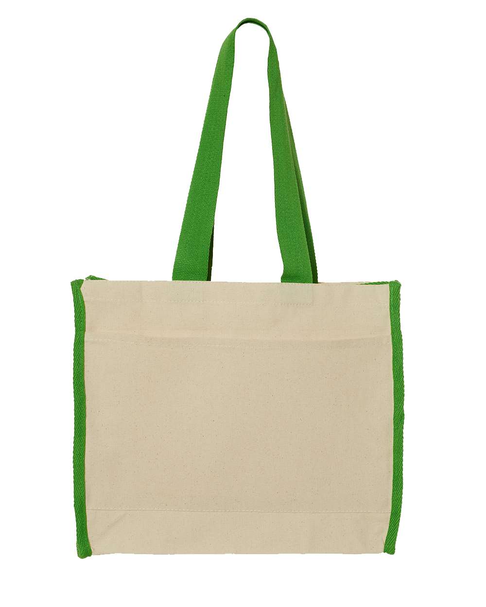 Q-Tees 14L Tote w/Contrast-Color Handles