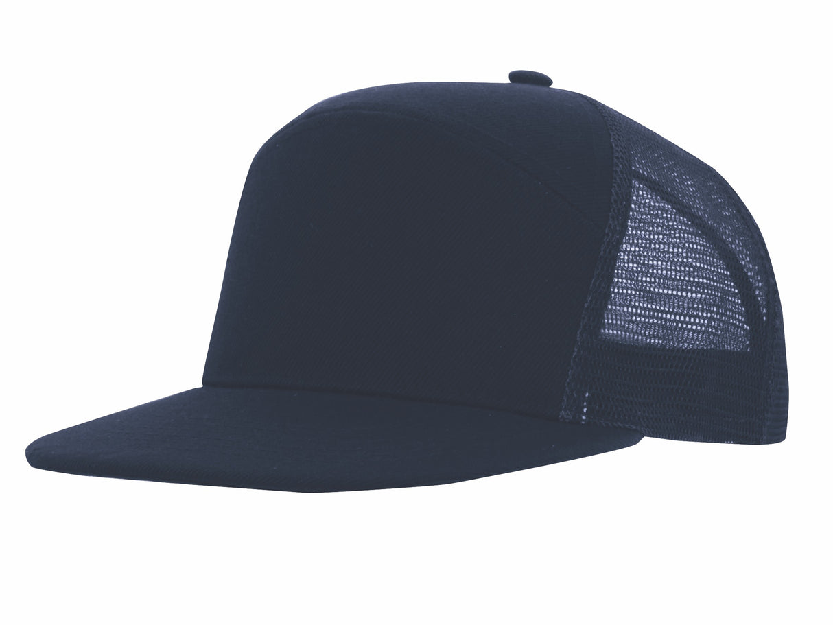 Premium Solid Color American Twill Cap w/Mesh Back
