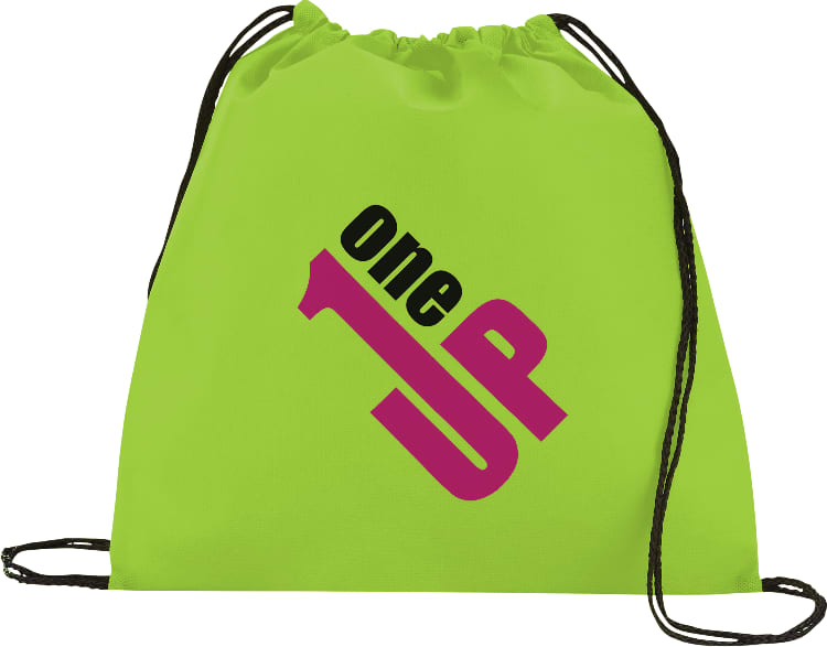 Evergreen Non-Woven Drawstring Bag