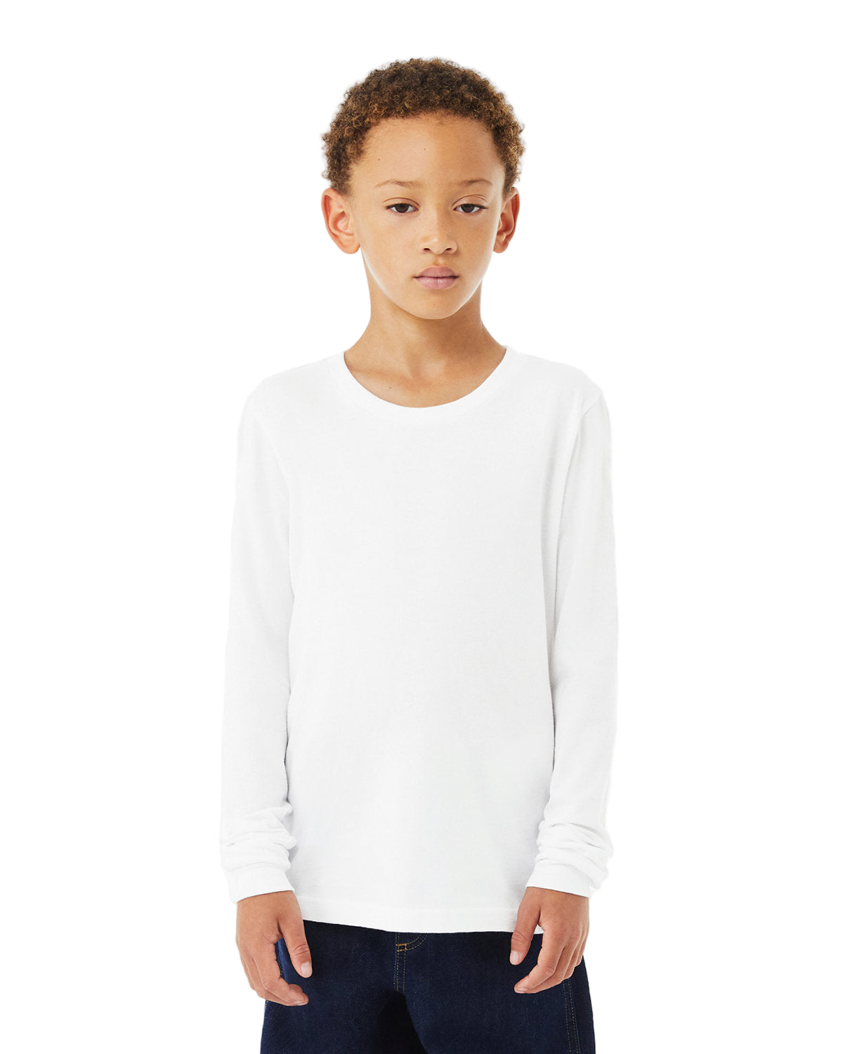 BELLA+CANVAS Youth Heather CVC Long-Sleeve T-Shirt