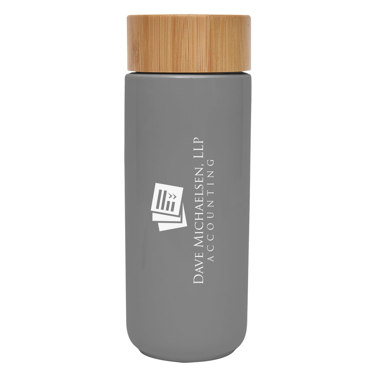 10 Oz. Lexington Stoneware Tumbler With Bamboo Lid