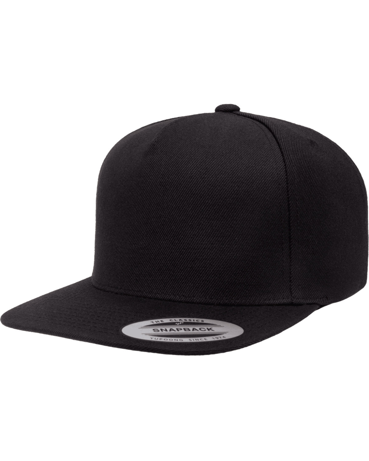 Yupoong Adult 5-Panel Structured Flat Visor Classic Snapback Cap