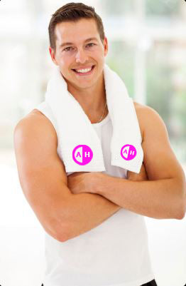 100% Cotton Velour Fitness Towel 12x44