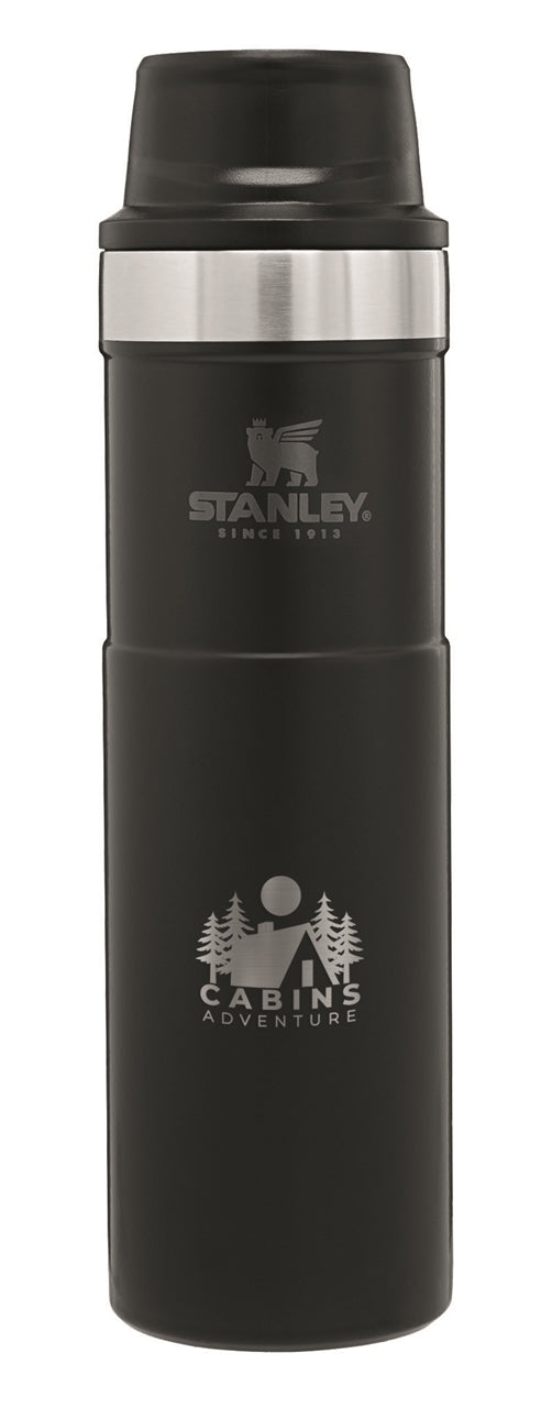 Stanley® Classic Trigger-Action travel mug 20 oz matte black - Etch