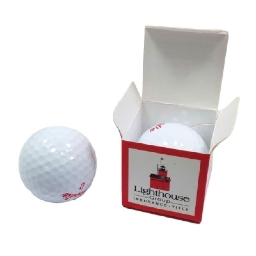 Single Custom Golf Ball Box