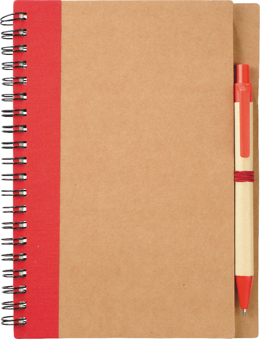 5" x 7" Eco Spiral Notebook with Pen