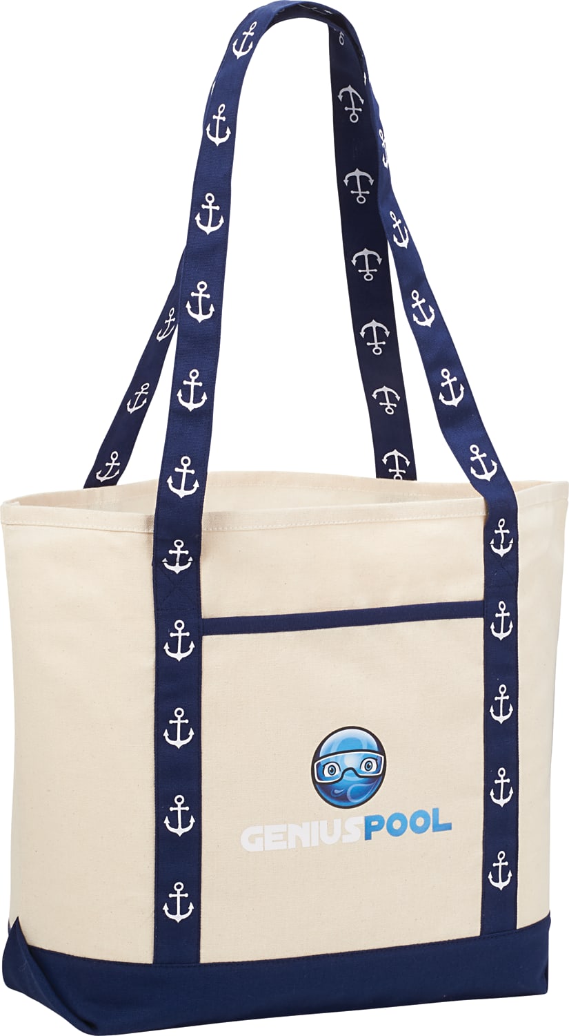 Jute Shopper Tote with Recycled Cotton Pocket