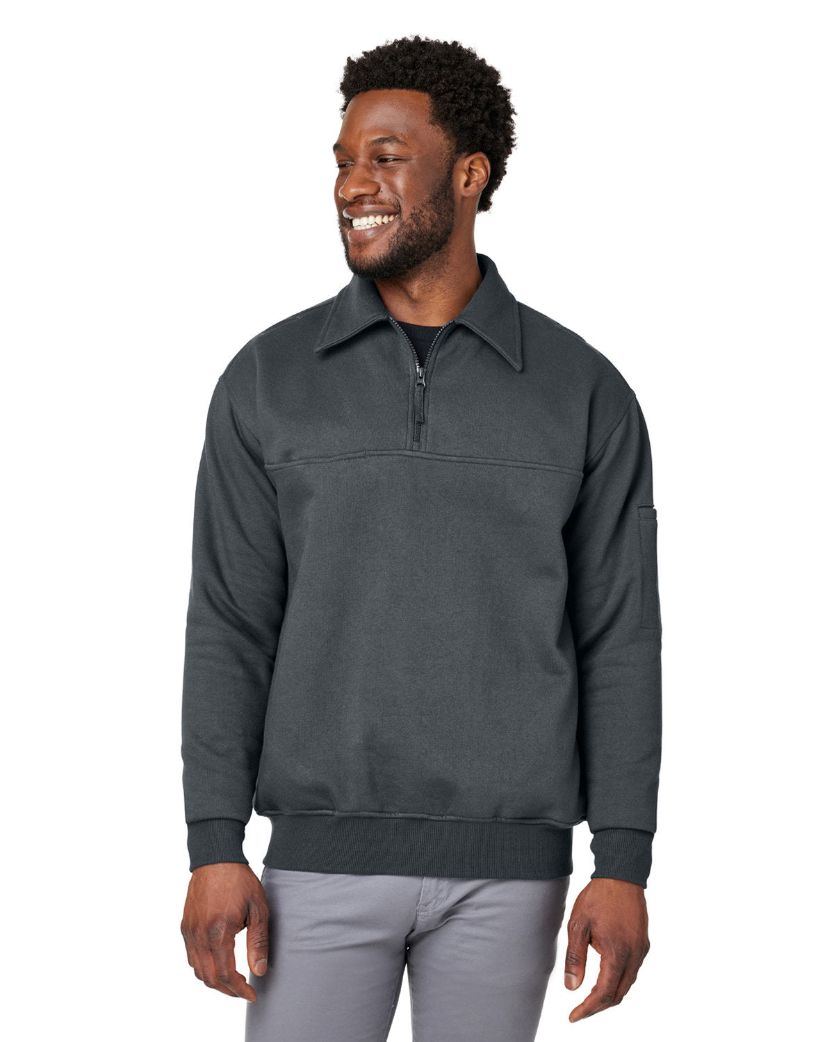 Harriton Men's ClimaBloc? Heavyweight Tactical Quarter-Zip