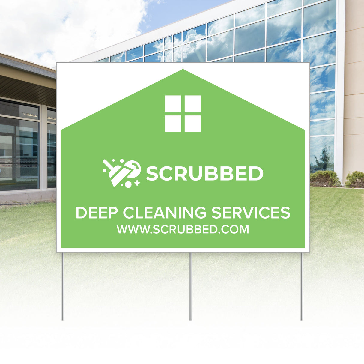 18"h x 24"w Custom Corrugated Yard/Lawn Sign