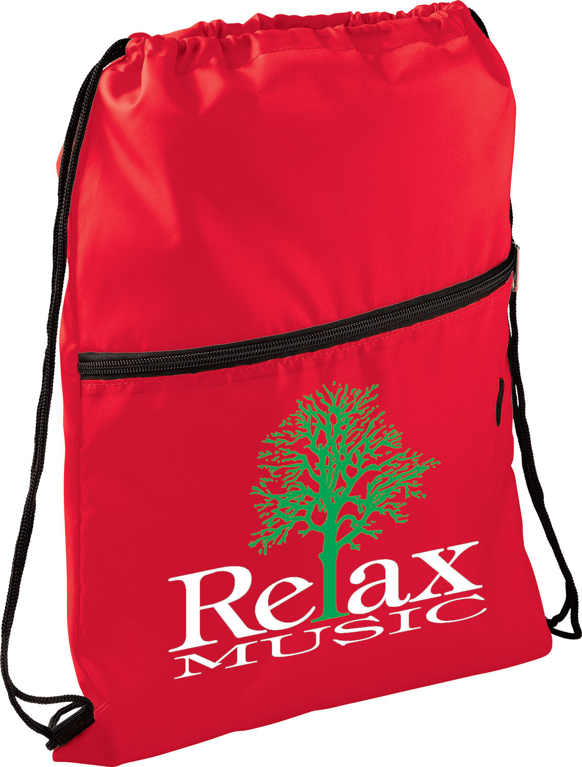 Insulated Zippered Drawstring Bag
