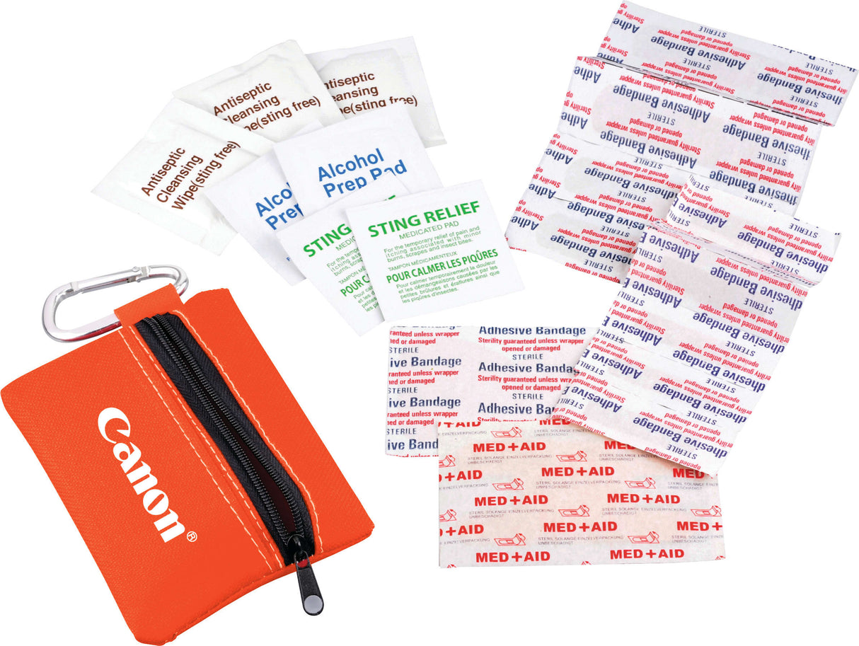 Zippered 20-Piece First Aid Pouch