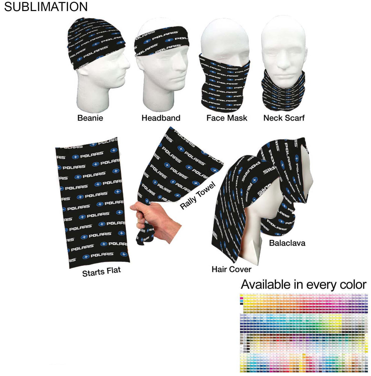Sublimated Multifunction Tubular 2-ply Rally Wear (IN STOCK)