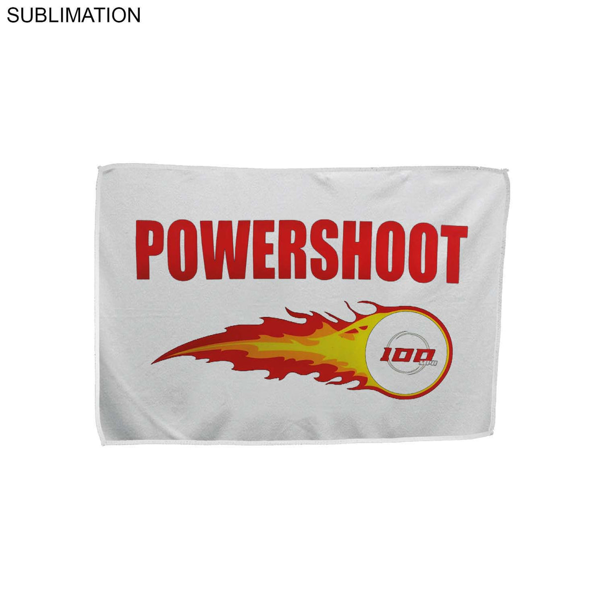 Microfiber Moisture Wicking, Cooling, Sports, White Suede Towel, 12x18, Sublimated Full Color