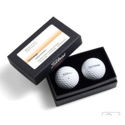 Titleist® DT TruFeel™ Business Card Box w/2 Golf Balls