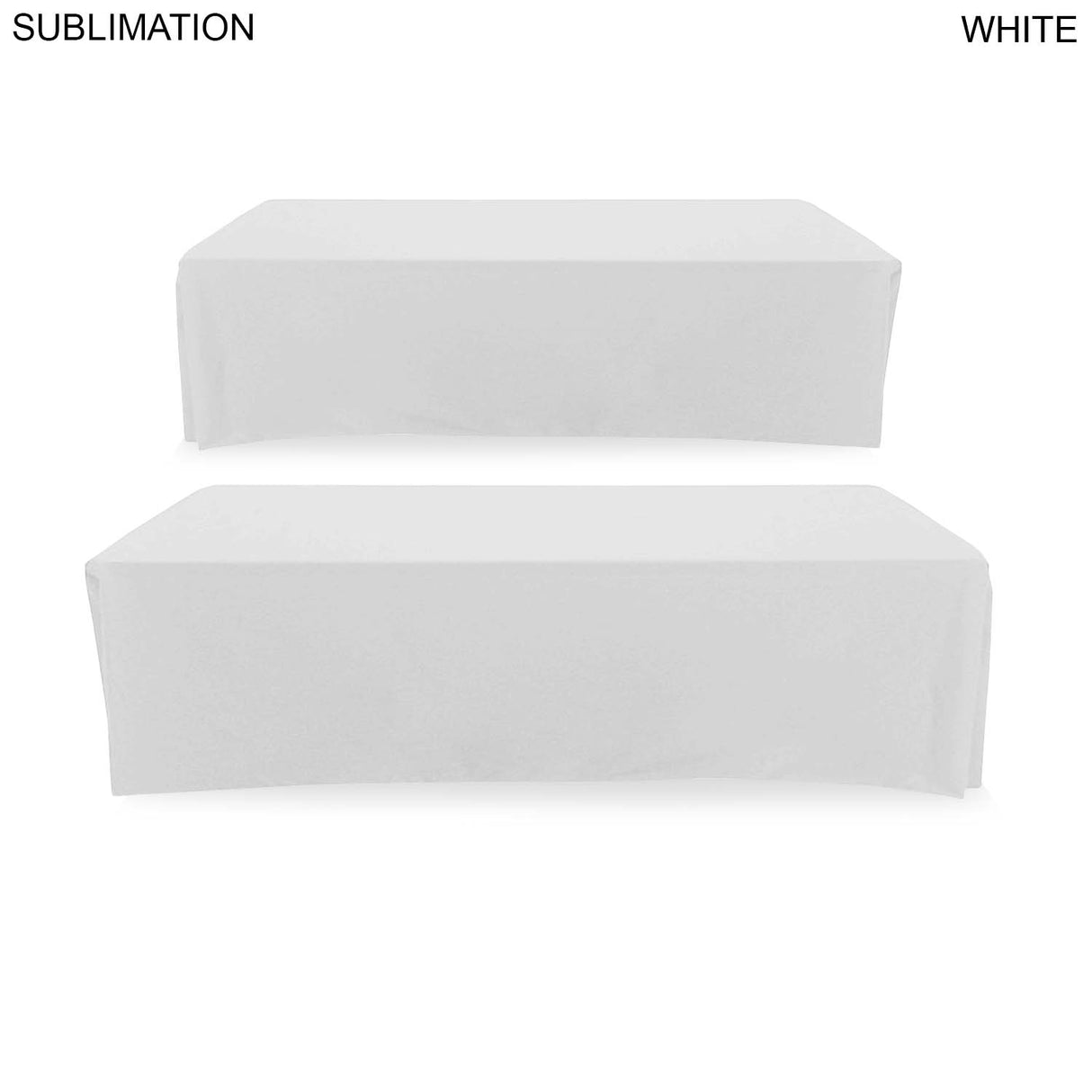 Sublimated Table Cloth for 8' table, Drape style, 4 sided, Closed Back