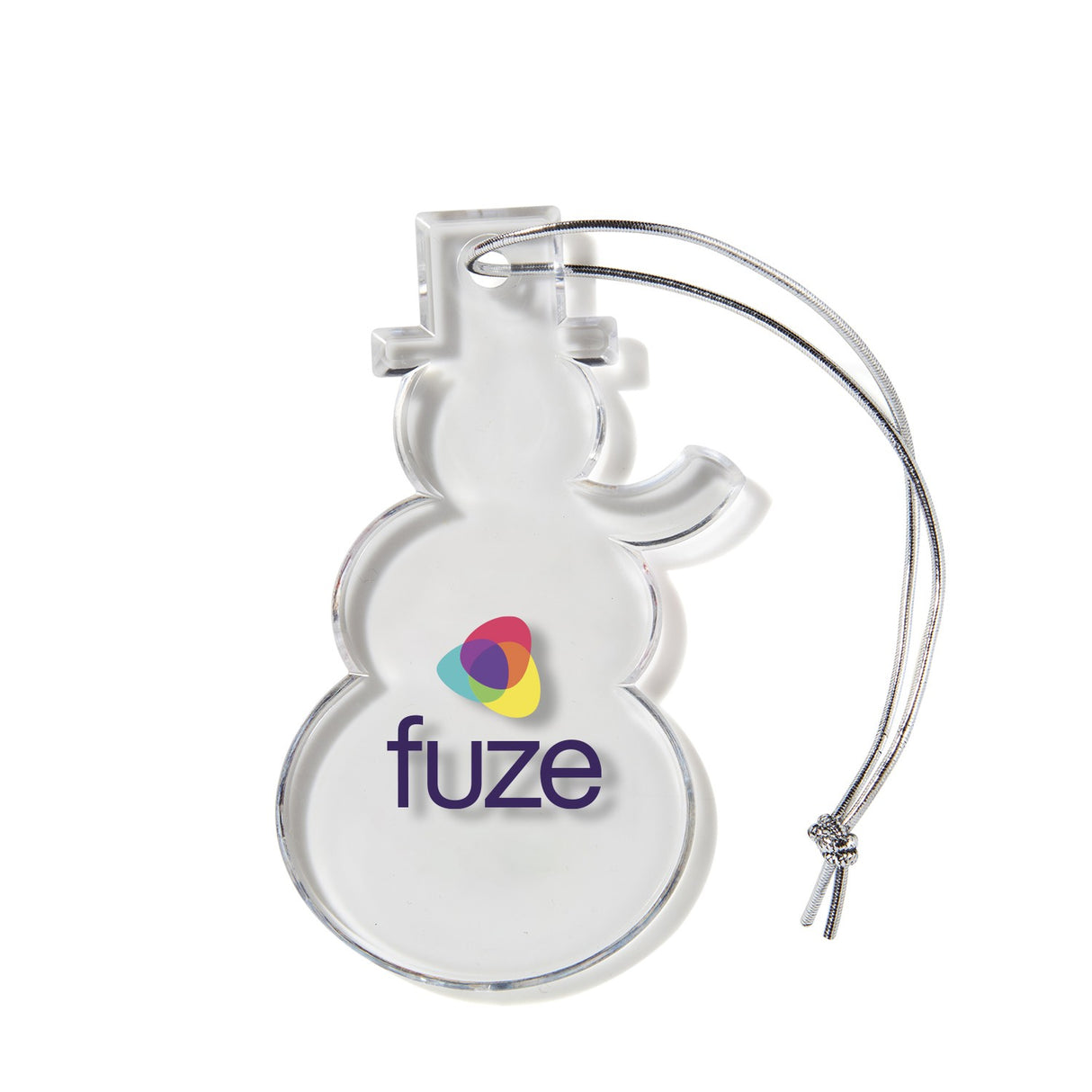 Snowman Shaped USA Made Acrylic Ornament