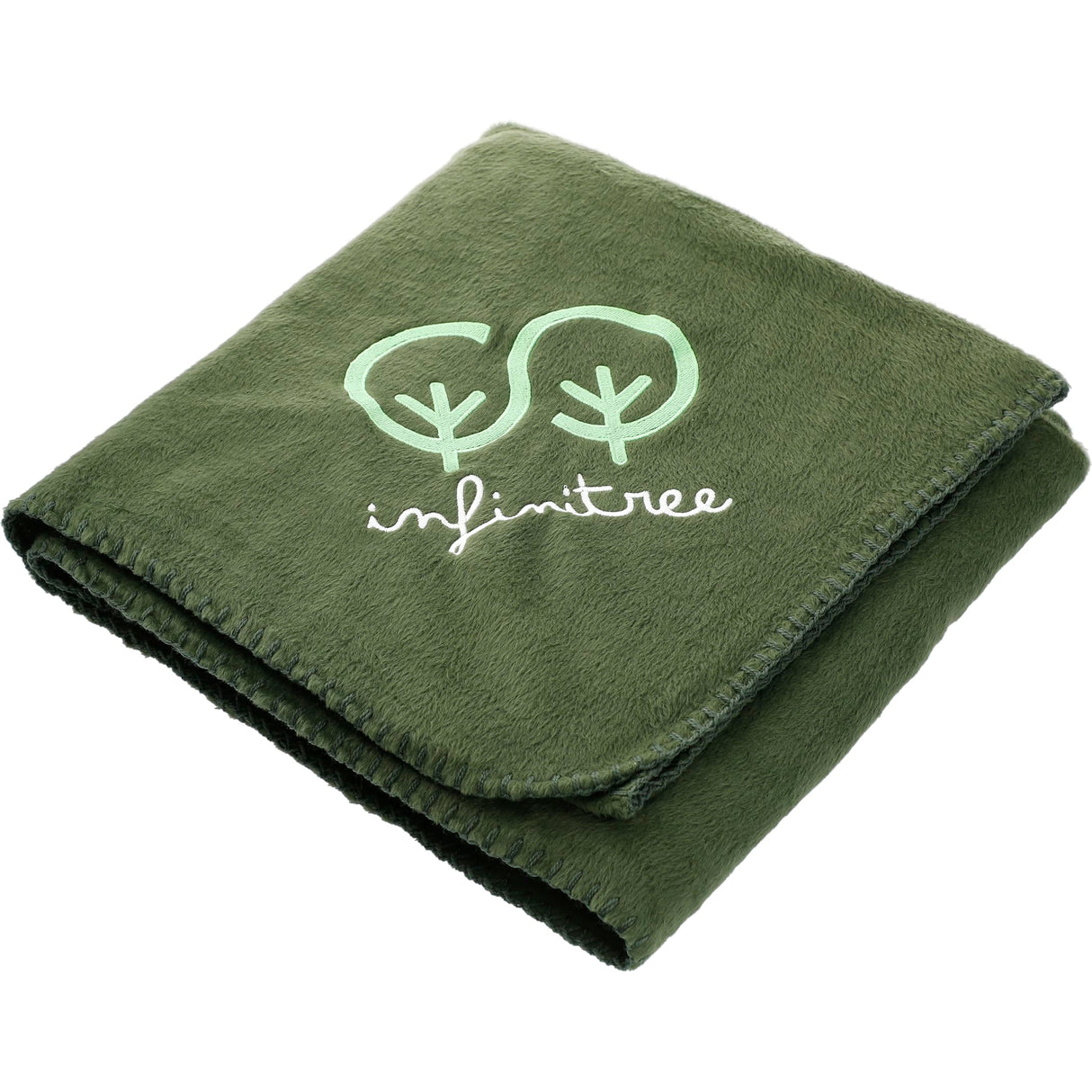 100% Recycled PET Fleece Blanket with RPET Pouch