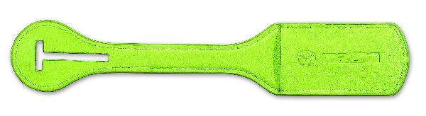Bag Tag Lime smooth simuleather