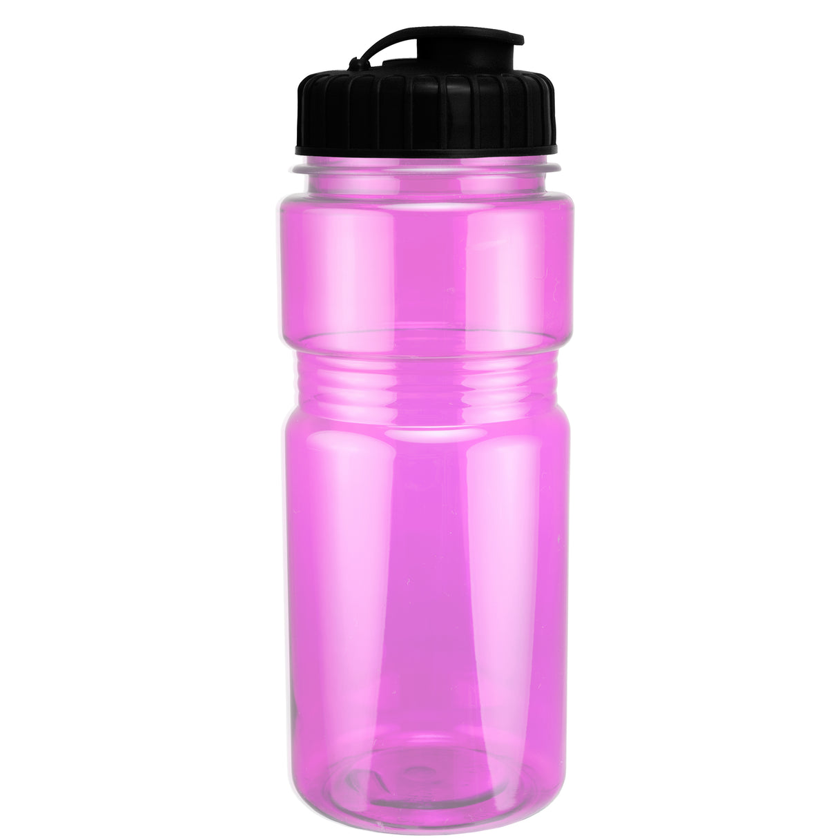 20 Oz. Translucent Recreation Bottle w/ Flip Top Lid