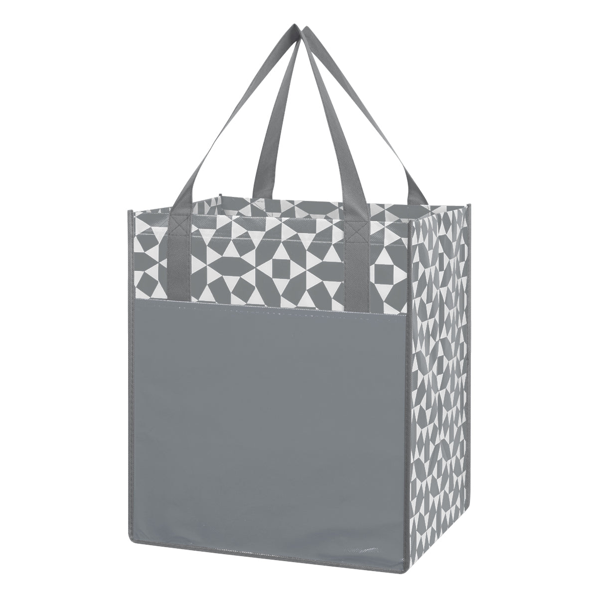 Non-woven Geometric Shopping Tote Bag