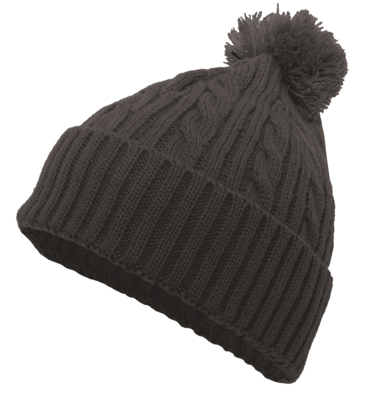 Cable Knit Pom-Pom Beanie