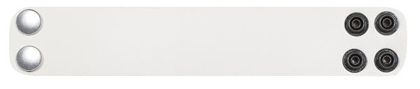 1.5" Leather Bracelet white