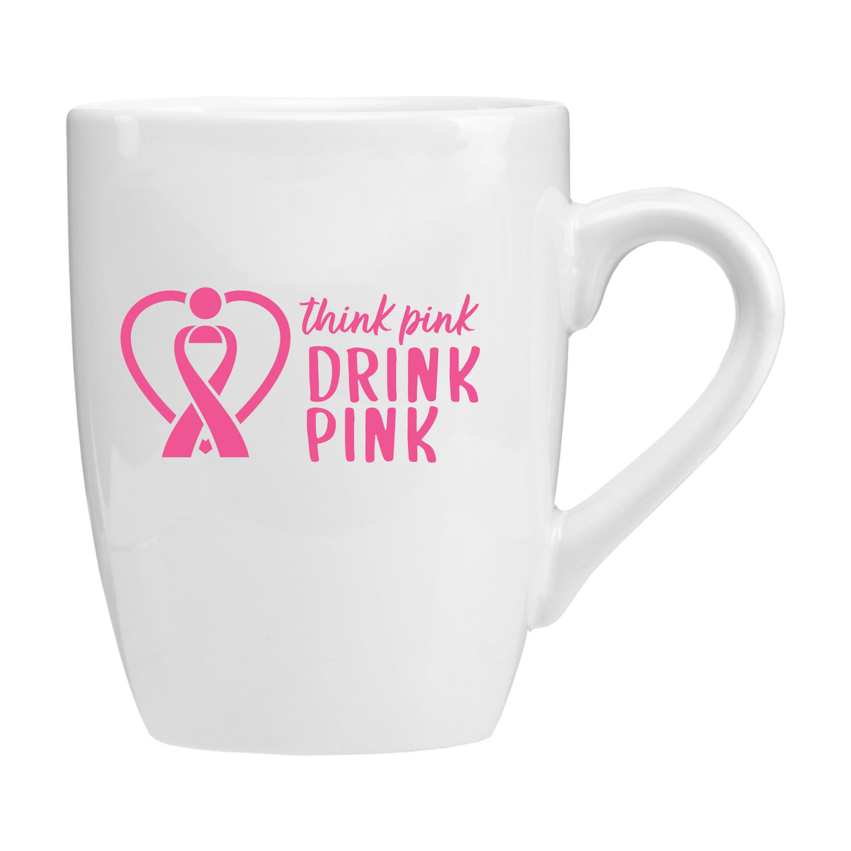 14 oz Ceramic Bistro Mug - White