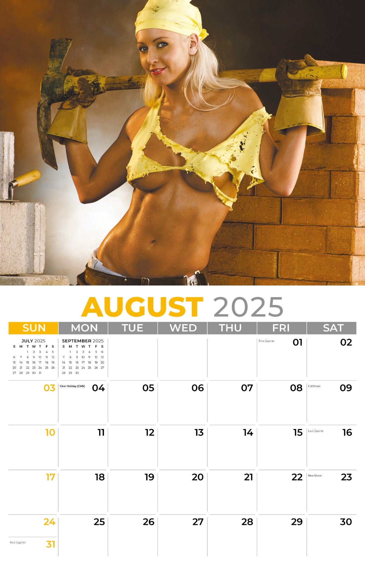 Galleria Wall Calendar 2025 Building Babes