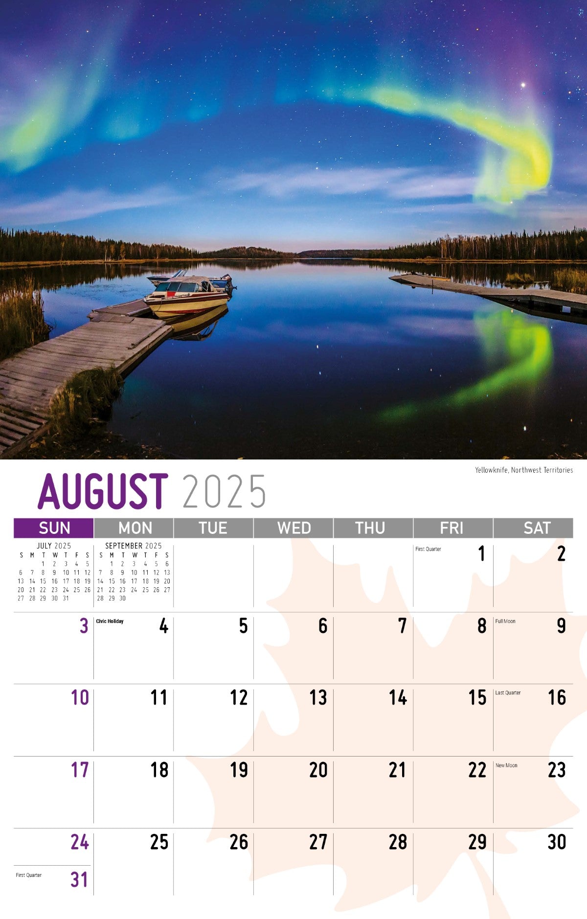 Galleria Wall Calendar 2025 Scenes of Canada (English)