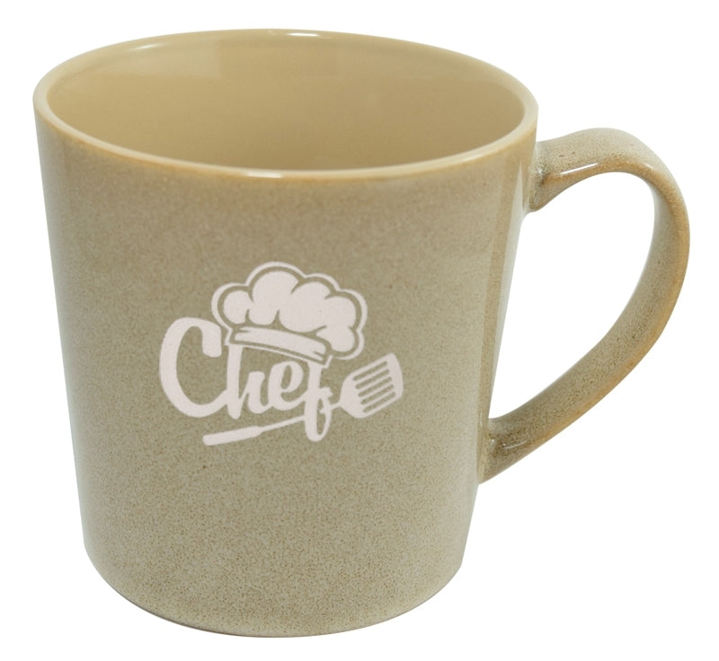 Lenny 16oz reactive sand mug in Ripple gift box - Etched