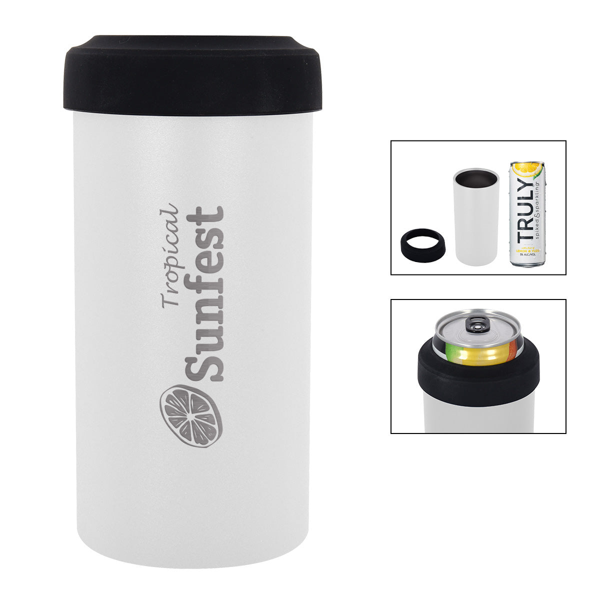 12 Oz. Slim Stainless Steel Insulated Can Holder