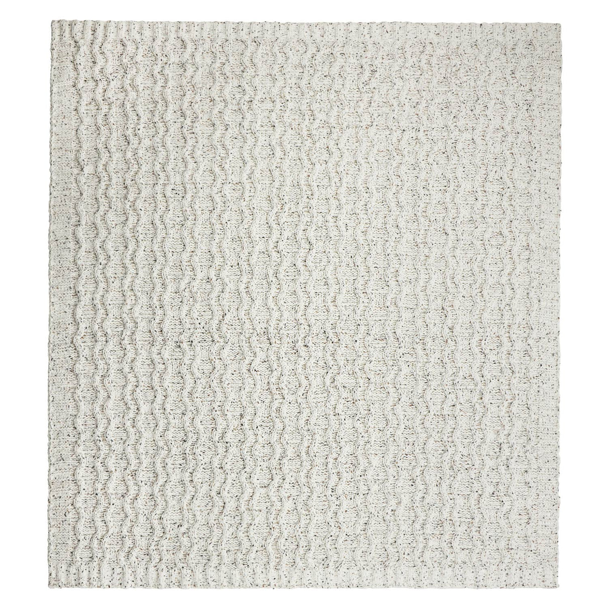 Heather Cable Knit Chenille Blanket, 50x60, Blank Only