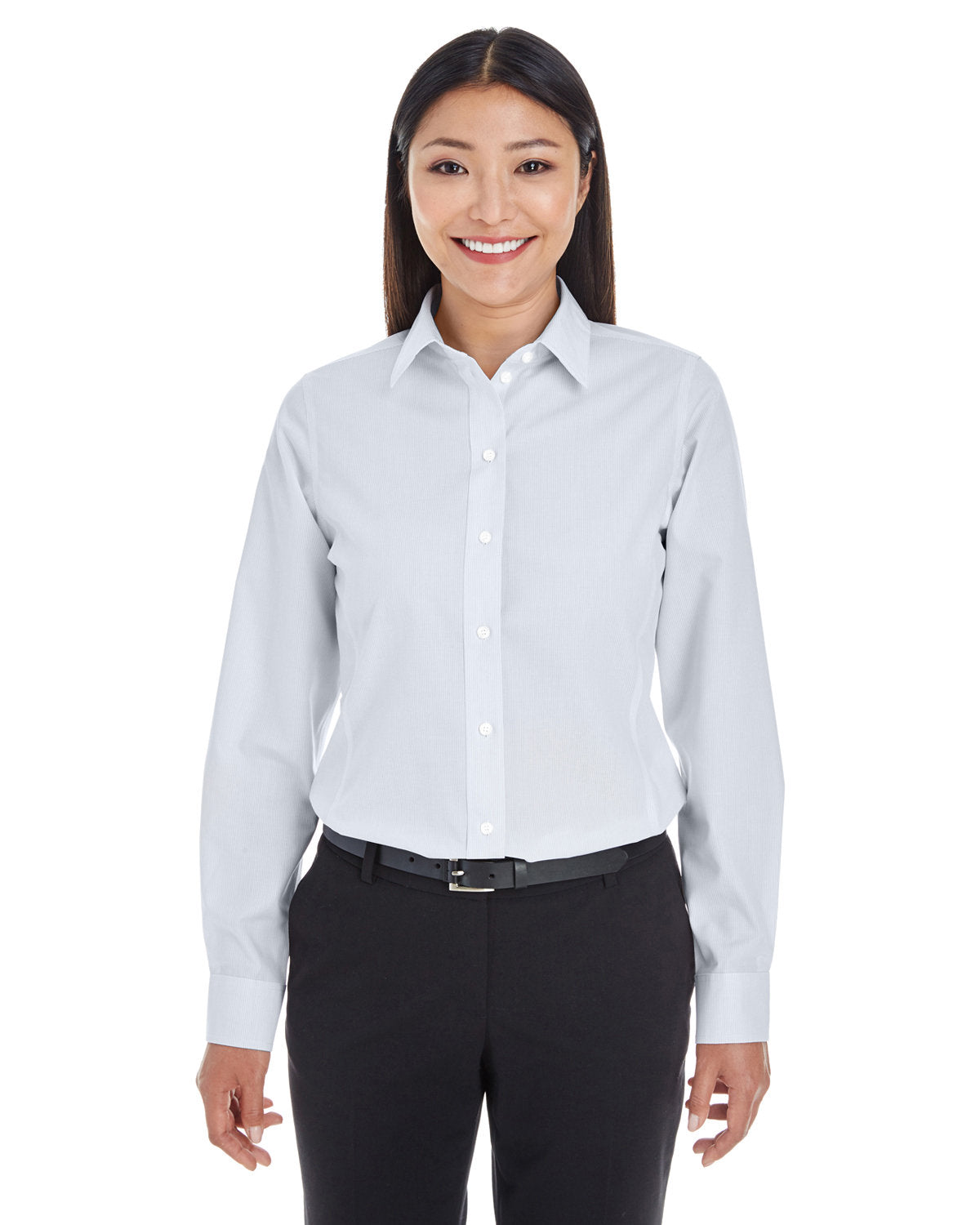 DEVON AND JONES Ladies' Crown Collection® Striped Woven Shirt